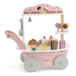 Viga Toys. Деревянный игровой набор PolarB Магазин мороженого на колесах (6971608440540)