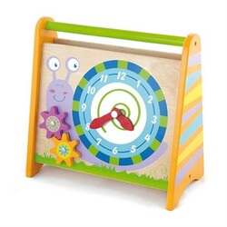 Viga Toys. Дерев'яні навчальні години з лабіринтом (6934510500634)