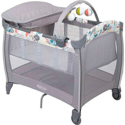 Graco. Манеж-кроватка Graco CONTOUR ELECTRA, Patchwork, цвет серый (9D899PTWEU)