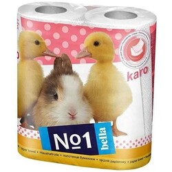 Bella. Полотенца бумажные Bella двухслойные 2 рулона (460549)