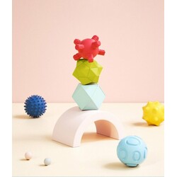 Beiens. Набір розвиваючих текстурних силіконових м'ячиків 8 шт (YZ49)