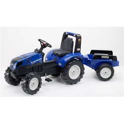 Falk. Дитячий трактор на педалях з причепом Falk 3090B NEW HOLLAND (3090B)
