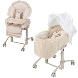 Aprica. Стільчик-качалка 3 в 1 Aprica Panorama De Luxe, бежевий (91440)