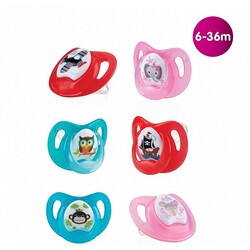 Nuby.Соска-пустушка "Ортодонтична" (2шт.уп.) (в асорт.) 6-36m (2000127072063)