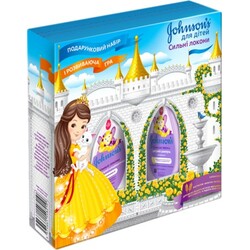 Johnson's Baby. Набор Сильные локоны для детей Шампунь 300 мл + Спрей-кондиционер 200 мл(548210)