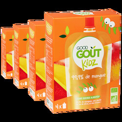 GOOD GOUT. Фруктове пюре Манго 4х90г (3760269310339)