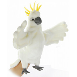 Hansa. М'яка іграшка на руку Папуга Какаду, 43 см (7352)