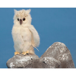 Hansa. Мягкая игрушка Белая сова, высота 14 см (6154)