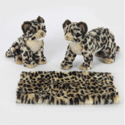 Hansa. М'яка іграшка Леопардовий жаккард, що сидить, висота 35 см (6882)