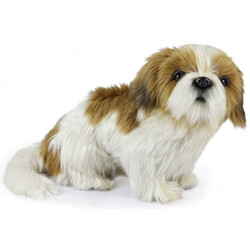 Hansa. Мягкая игрушка Собака Шихтцу, длина 25см (7030)