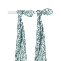 Jollein. Набор муслиновых пеленок 115х115см Snake Ash Greeen (2 шт) (100% хлопок) (535-852-65350)