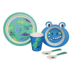 Sunny Life. Набір дитячого Еко посуду  Dino (S1HKITDI)