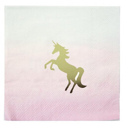 Talking Tables. Одноразовые коктейльные салфетки, WE HEART UNICORNS (5052714073974)