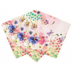 Talking Tables. Одноразові серветки Blossom Girls, 20шт (5052715099720)