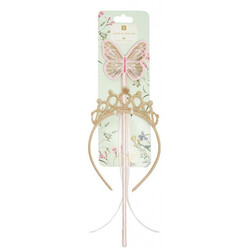 Talking Tables. Чарівна паличка з метеликом і діадема Talking Tables (5052715123500)