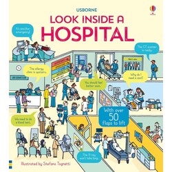 Usborne. Дитяча книга Look Inside a Hospital, англ. 14 стр (9781474948166)