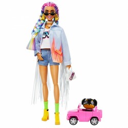 Barbie. Лялька "Екстра" з веселковими косичками (887961908497)