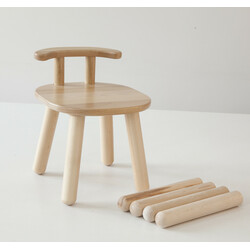 Tatoy. Стульчик детский 2-4 года с дополнительными ножками, натуральный бук (31004CL)