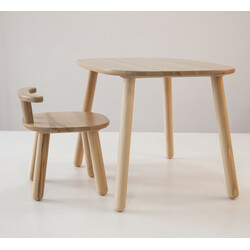 Tatoy. Комплект стол и стул детский 4-7 лет, натуральный бук (K31002C)