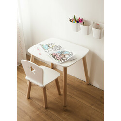 Tatoy. Комплект стіл і стілець дитячий з додатковими ніжками (KL1001H)