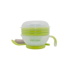 Baby Team. Набір для годування: терка, сито, соковижималка, чаша, ложка (060950)