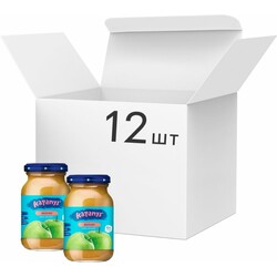 Карапуз. Упакорвка пюре Яблоко без сахара 170 г x 12 шт (4820134722076)