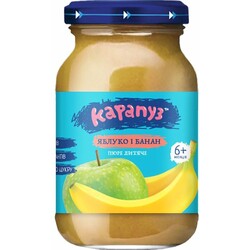 Карапуз. Пюре Яблоко и банан без сахара 170 г (4820134721994)