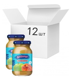 Карапуз. Пюре Яблоко и персик без сахара 170 г х 12 шт (4820134721987)