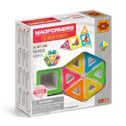 Magformers. Магнітний конструктор Magformers Neon XL, 14 ел. (8809465534240)