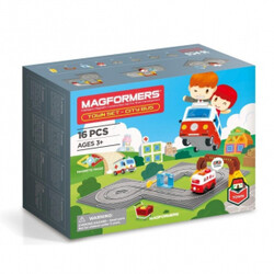 Magformers. Магнитный конструктор Magformers Городской автобус, 16 эл.(730658170106)