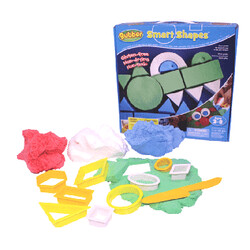 Bubber. Лепка BUBBER Набор Smart Shapes: 4 цвета + формочки (7320581401113)