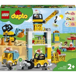 LEGO. Конструктор LEGO DUPLO Баштовий кран і будівництво (10933)