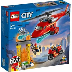 LEGO. Конструктор LEGO City Рятувальний пожежний вертоліт (60281)