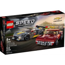 LEGO. Конструктор Speed Champions Chevrolet Corvette C8.R Race and 1968 Chevrolet Corvette (76903)