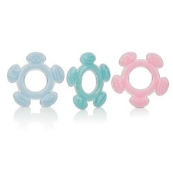 Nuby. Силиконовый прорезыватель SOFTEES, 3мес+ (67908)