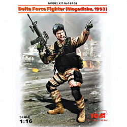 MINIART. Боец спецподразделения "Дельта" (Могадишо, 1993 г.) 1:16 ICM (ICM16103)