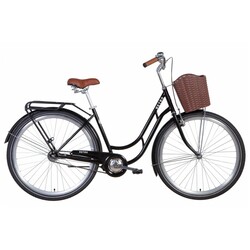 Dorozhn. Велосипед ST 28 "RETRO Velosteel рама-19" з багажником зад St, з крилом (OPS-D-28-219)