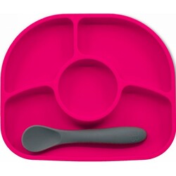 BBLUV. Силіконова тарілка и ложка (LFGB) - Рожева (842084000022)