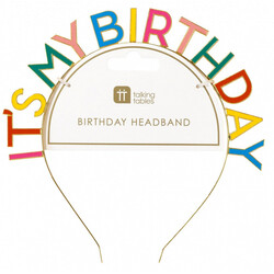 Talking Tables. Обруч "Мій День Народження" (RAIN-HEADBAND)