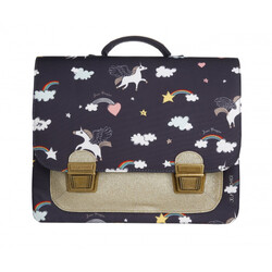 Jeune Premier. Класична сумка Midi з зображенням веселки та єдиноронів (Cld21138)