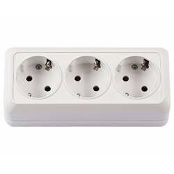 OPERA. Потрійна розетка із заземленням OPERA (білий) (2014)
