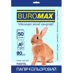 Buromax. Бумага цветная PASTEL, голубая, 50 л., А4, 80 г/м² (BM.2721250-14)