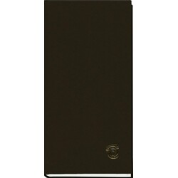 ПОЛИГРАФИСТ. Книга алфавитная А6, 80лист., 100х190мм, баладек черный (210 05Ч)