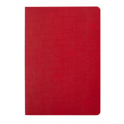 Buromax. Блокнот деловой COLOR TUNES, А5, 96 л., нелинов., красный, иск.кожа