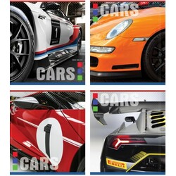 Мрії збуваються. Зошит 60л. (Клітка), 2662к. "Фрагменти автомобілів" (TA5.6011.2662к)