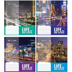 Мрії збуваються. Зошит 24л. (Лінія), 2600л "Нічні міста" (480180)