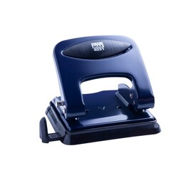 Buromax. Дырокол металлический, до 30 л., 133х114х93 мм, синий (959492)