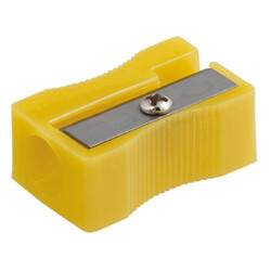 Buromax. Точилка прямоугольная BLOCK,JOBMAX, 1 отв.,пластик.корпус,ассорти (4824004005139)