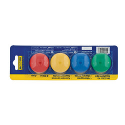 Buromax. Комплект магнитов, 30 мм, по 4 шт. в упаковке (4823078951700)