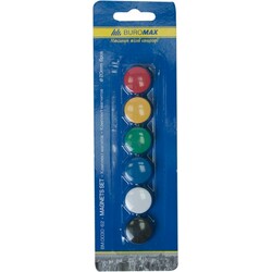 Buromax. Комплект магнитов, 20 мм, по 6 шт. в упаковке (934796)